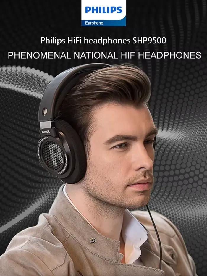 Philips Original SHP9500 casque filaire HiFi stéréo HD micro appel écouteurs sport course