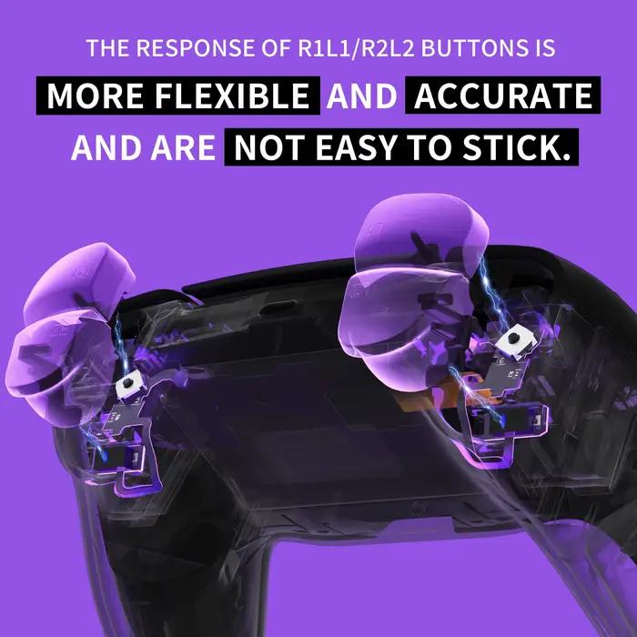 Kit eXtremeRate Whole Clicky V2 pour PS5 manette BDM-040 050 060 boutons clicky micro-interrupteurs commutateurs tactiles haute précision amélioration performante gaming compétitif