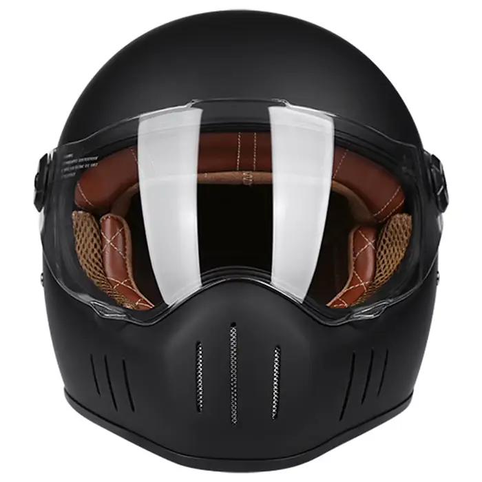 Casque d'équitation de vélo intégral de course de moto, casque de vélo, style Chopper, rétro, léger, DOT, ECE, nouveau, D343, 73