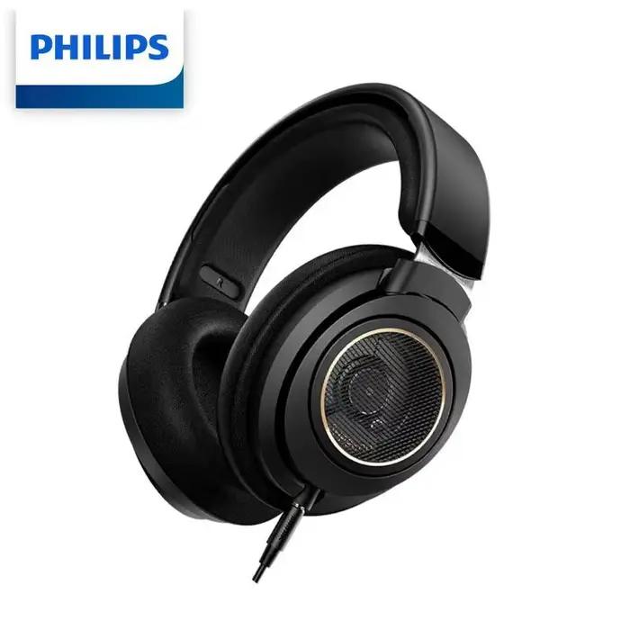 Casque Filaire Philips SHP9660 Noir Mat Design Ergonomique Oreillettes Respirantes Microphone Intégré Compatible avec Tous les Appareils Électroniques Occasions Spéciales