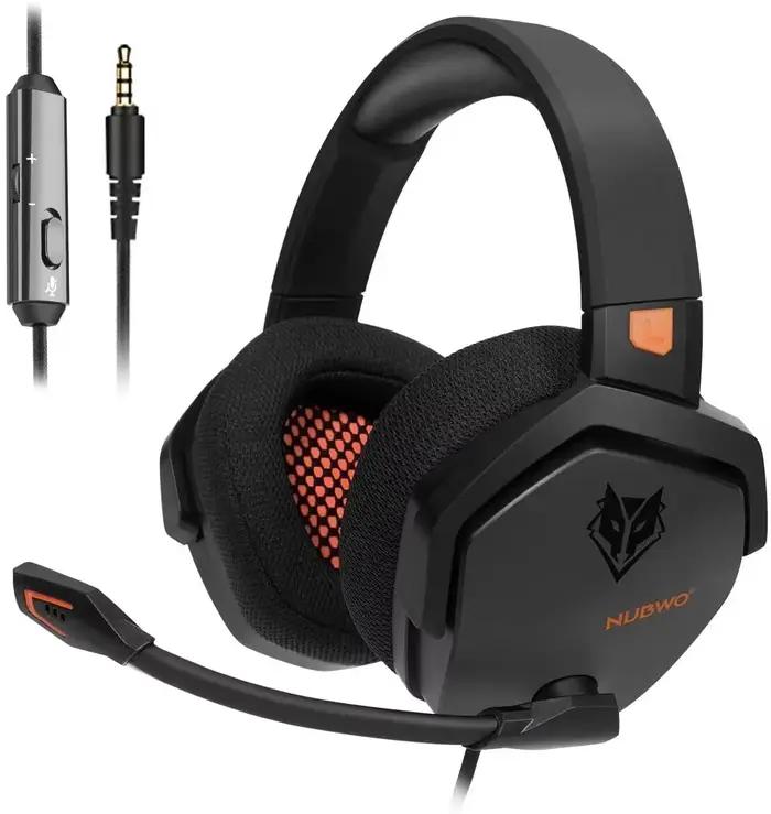 Casque de jeu NUBWO N16 avec annulation de bruit, oreillettes en cuir doux pour PS5, PS4, Xbox One, Switch, PC et smartphones occasions spéciales