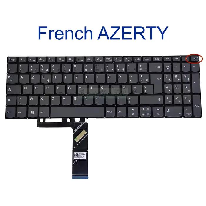Clavier AZERTY britannique espagnol français pour Lenovo Ideapad S145-15 S145-15IIL 81W8 15API 15AST 15IGM L340-15IWL SN20M63083 PK1329A1A18