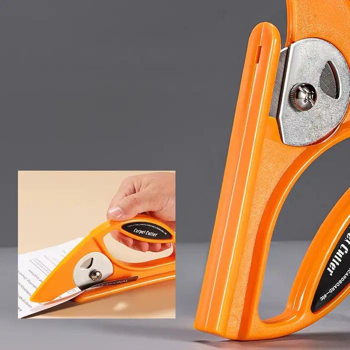Couteau de découpe rotatif multifonctionnel pour matériaux, couteau utilitaire à grande poignée pour couper le tapis, le feutre et le papier