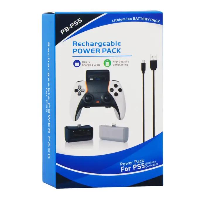 Batterie externe de contrôleur PS5 3500mAh avec Port de chargement de Type C