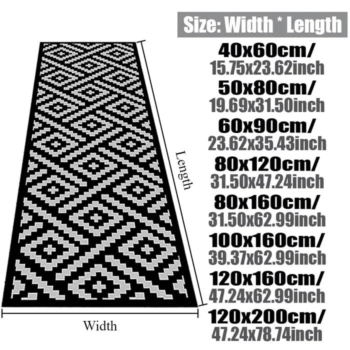 Tapis d'extérieur à motif géométrique en velours cristal, pour la maison, le salon, le balcon, grande taille, pour Camping, pique-nique, décoratif, lavable