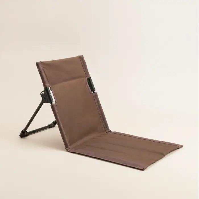 Tapis de plage pliable avec dossier, chaise longue pliable confortable, chaise longue pliable, mobilier durable et polyvalent