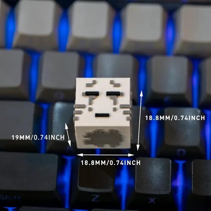 Claviers de jeu de style bloc – accessoires amusants pour les joueurs ; compatibles avec les interrupteurs mécaniques standard à tige croisée.