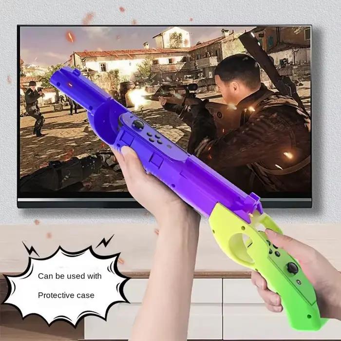 Contrôleur de pistolet de jeu pour Nintendo Switch/switch Oled Joycon Grip Call of Juarez