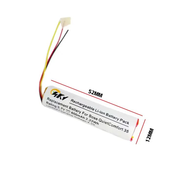 Batterie Lipo de remplacement pour casque Bose QuietComfort, 3.7V, QC45, QC35