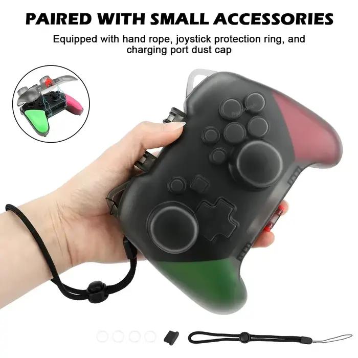 Nouvelle coque transparente en cristal pour manette Switch Pro