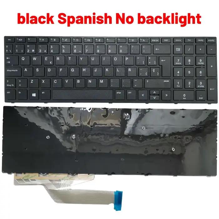 Nouveau clavier d'ordinateur portable russe/américain/espagnol Latin/français AZERTY pour HP Probook 450 G5 455 G5 470