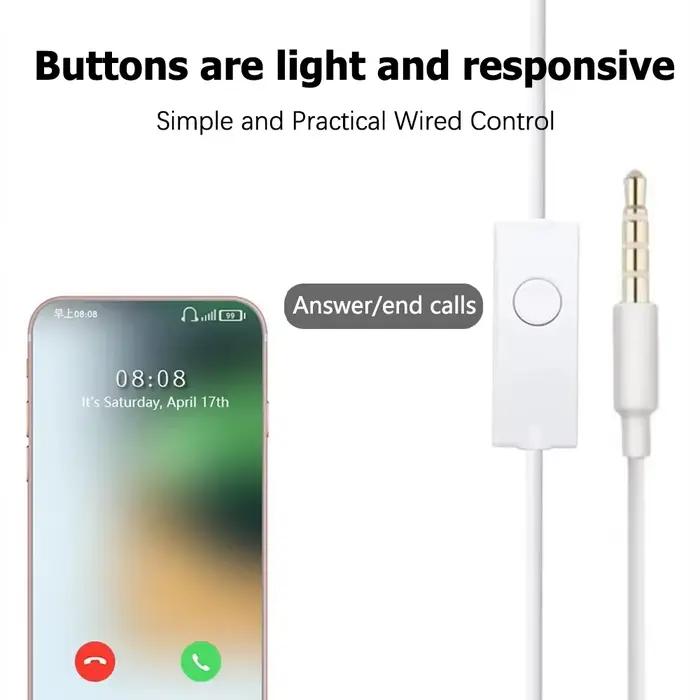 Pour Samsung écouteur EHS61 S5830 3.5mm casque filaire avec micro pour Galaxy A15 A14 A06 A05 A25 A34 A13 A12 M15 M34 M14 S9 S10 Plus