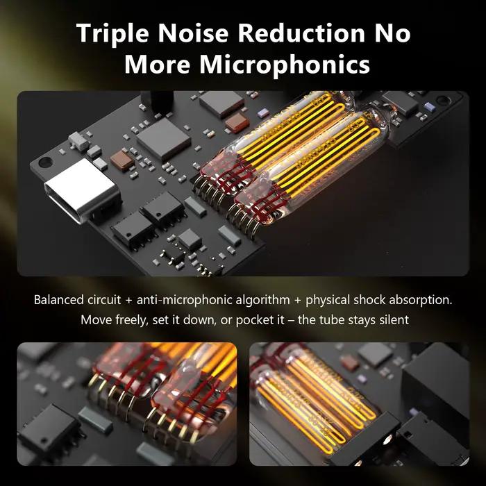 MUSEHiFi M3 Ultra JAN6418 Amplificateur de casque portable à tube à vide USB-C DAC & AMP avec décodage Type-C