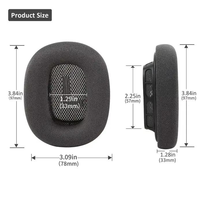 Coussinets d'oreille en mousse de remplacement pour écouteurs Apple AirPods Max