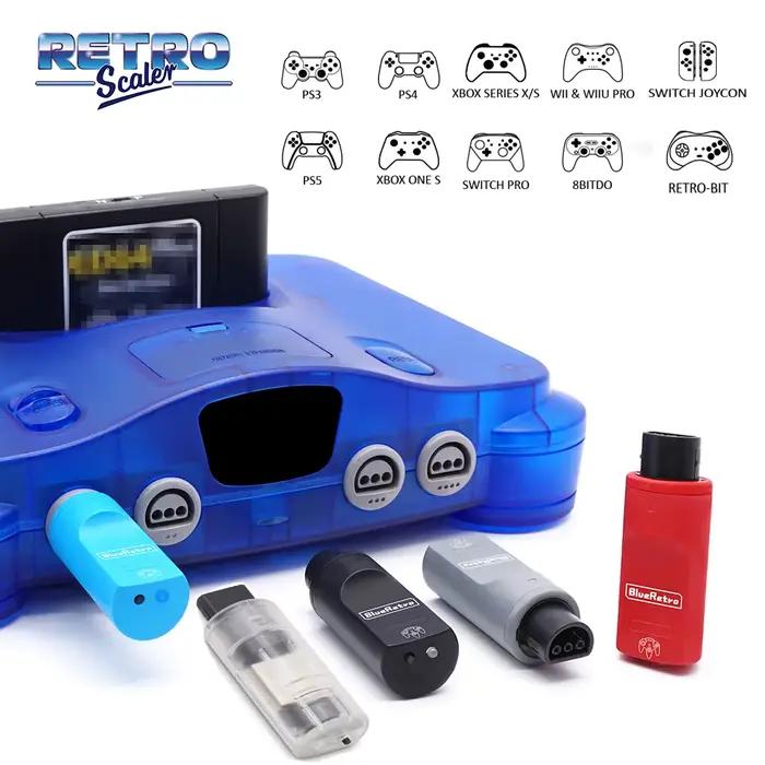 Adaptateur de contrôleurs de jeu sans fil RetroScaler BlueRetro pour Console Nintendo 64 vers PS3 PS4 PS5