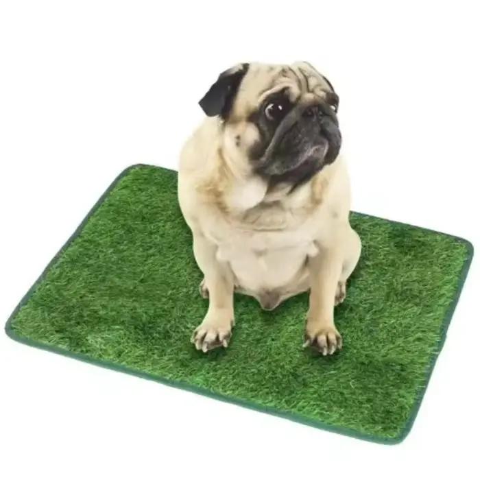 Tapis de toilette réutilisable pour chien : tapis en herbe artificielle pour chien, toilettes pour chien, tapis d'entraînement, toilettes pour chien pour balcon et jardin