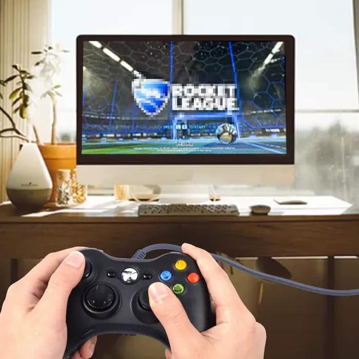 Manette de jeu filaire pour Xbox 360 avec double vibration