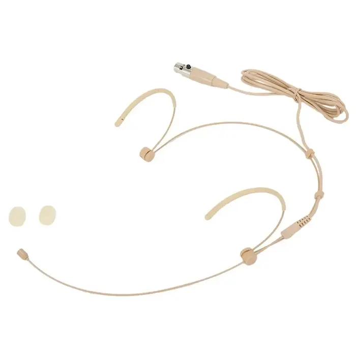 Casque d'écoute à double crochet d'oreille avec microphone confortable 3.5mm 3 broches pour connexion XLR 4 broches pour pièces de musique SHURE occasions spéciales musiciens et orateurs