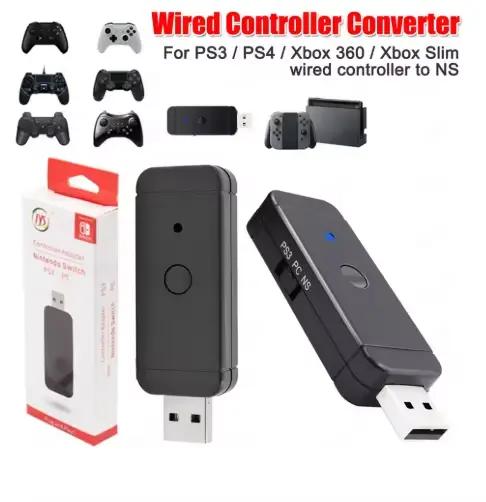 Adaptateur de manette filaire/sans fil pour PS4