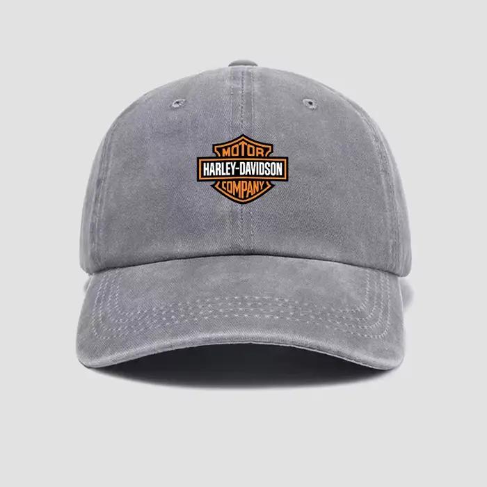 Casquette de baseball simple avec logo imprimé, protection solaire, pour Harley Davidson Softail Sportster VRSC Touring X48 883 1200