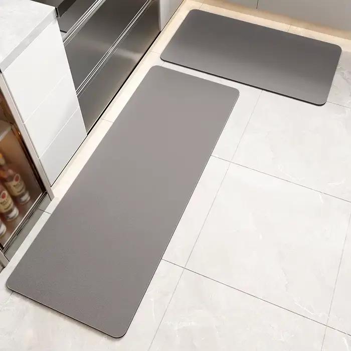 Tapis de cuisine absorbant en diatomite, tapis de cuisine long antidérapant, tapis d'entrée pour salon, tapis de salle de bain, paillasson.