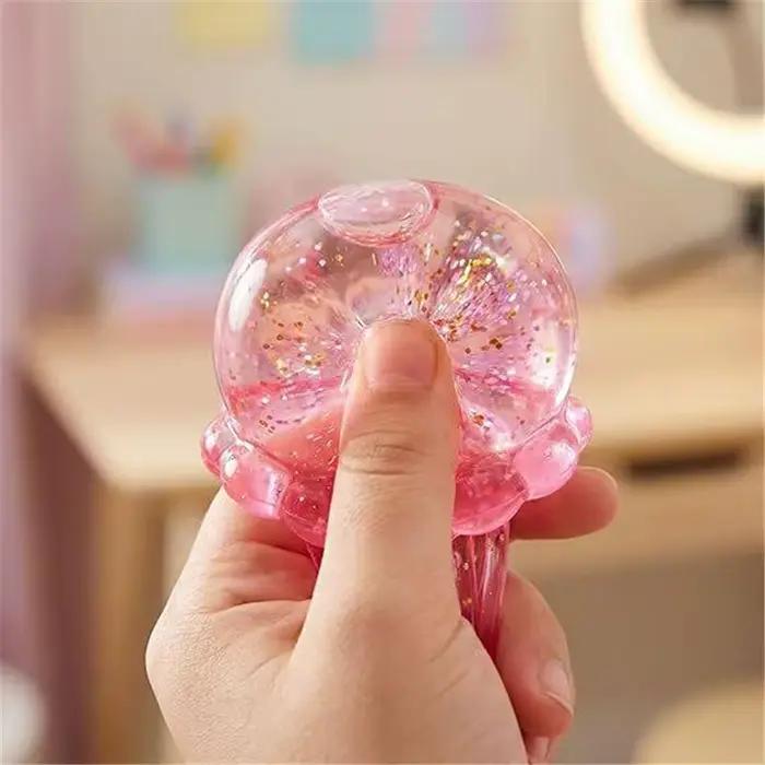 Fuzz Relief Fidget Toy Flower Smile Soft Stress