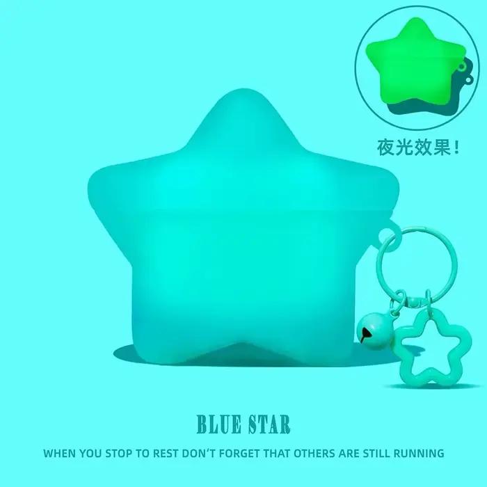 Pour Apple Airpods Pro 3 2025 4 3 2 Pro pendentif étoile lumineuse casque en silicone avec charme étuis de casque Airpod Pro2 3 lanière