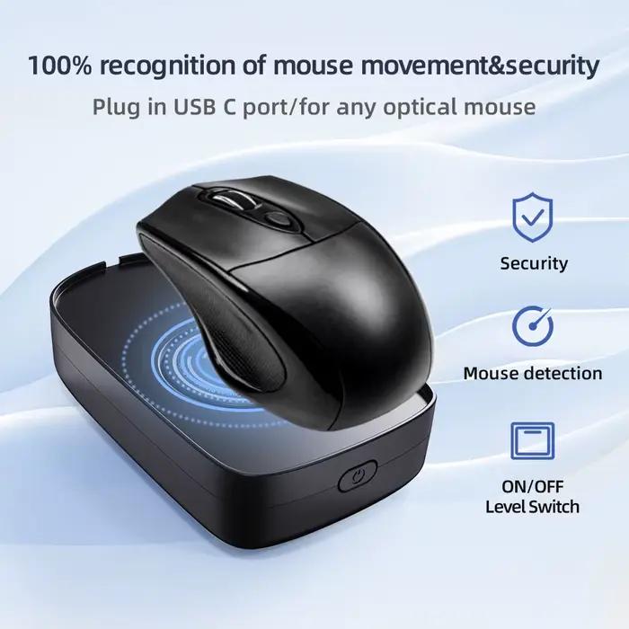 Souris Virtuelle Anti-Sommeil Mouvement Automatique Pour Empêcher Le Verrouillage De L'Ecran Ordinateur Artefact Electronique Filaire Noir Amélioration Productivité Sécurité Données