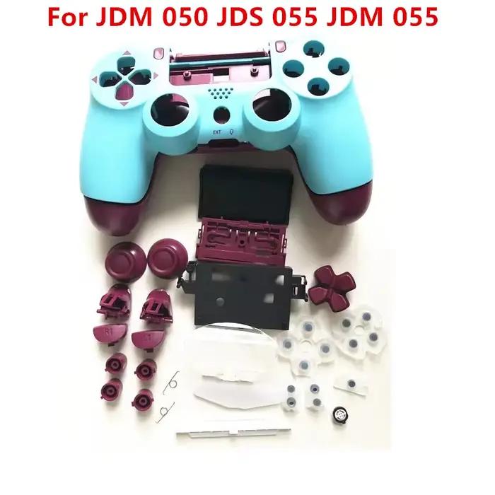 Pour PS4 modèle JDS 055 JDM-050 JDM-055 contrôleur bricolage personnalisé ensemble complet coque de boîtier en plastique housse rigide avec boutons