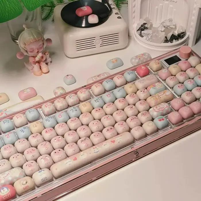 140 touches mignon Keycaps chat MOG