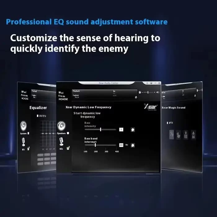 Original MCHOSE V9 PRO musique Esports casque de jeu 3 modes sans fil réduction du bruit micro personnalisé monté sur la tête
