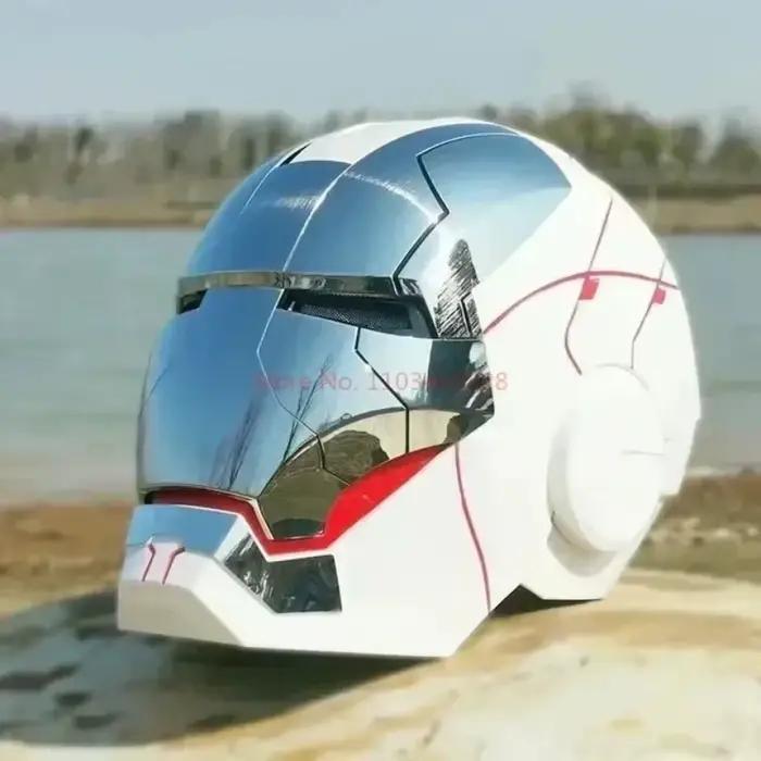 Nouveau Casque Iron Man Mk5 Marvel Avengers 1/1, Activé par la Voix, Ouverture/fermeture Électrique, Cadeau d'Anniversaire, Modèle de Collection