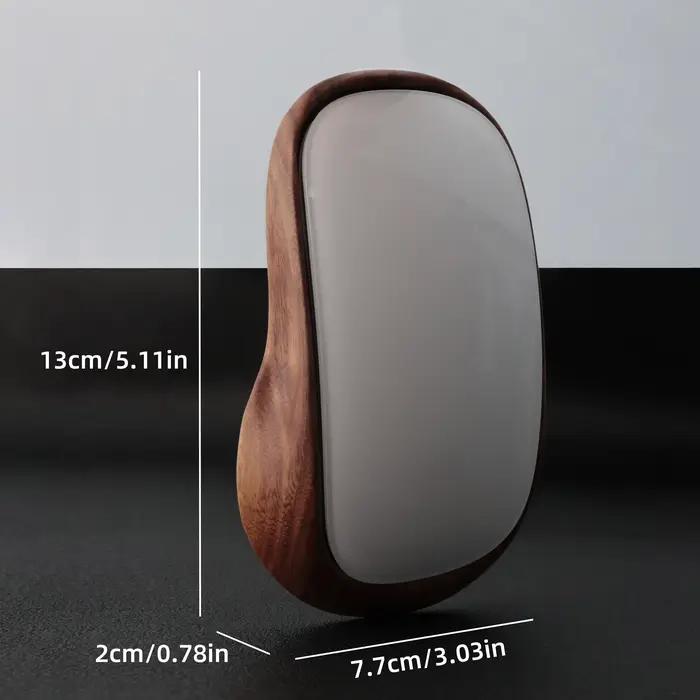 Souris magique de luxe antichoc, étanche, en bois de noyer, cerisier et érable, avec port Lightning et USB.