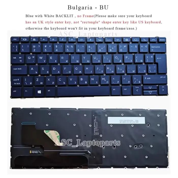 Nouveau clavier AF BR BU GR HU IT LA ND NW SP SW TR UK YU pour HP Elite Dragonfly G1