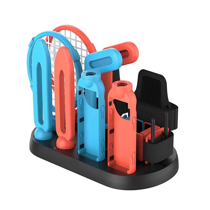Ensemble d'accessoires de sport pour Switch 2 Kit d'accessoires de fête de sport familial avec station d'organisation support de rangement occasions spéciales jeux de mouvement et compétitions familiales