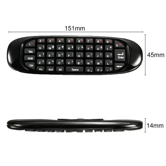 Fly Air Mouse 2.4G Mini clavier sans fil télécommande Rechargeable pour ordinateur portable Android TV Box PC projecteur boîte de jeu à distance