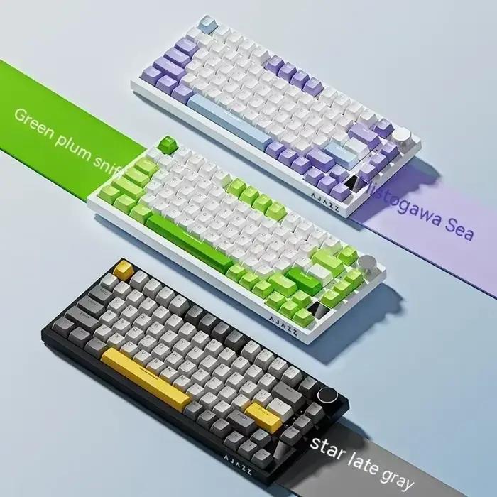 Ajazz Ak820 Pro clavier mécanique professionnel écran Tft bouton multifonctionnel