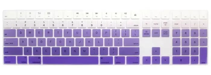 Coque de clavier sur mesure pour Apple Magic Keyboard A1843 avec pavé numérique - disposition US English