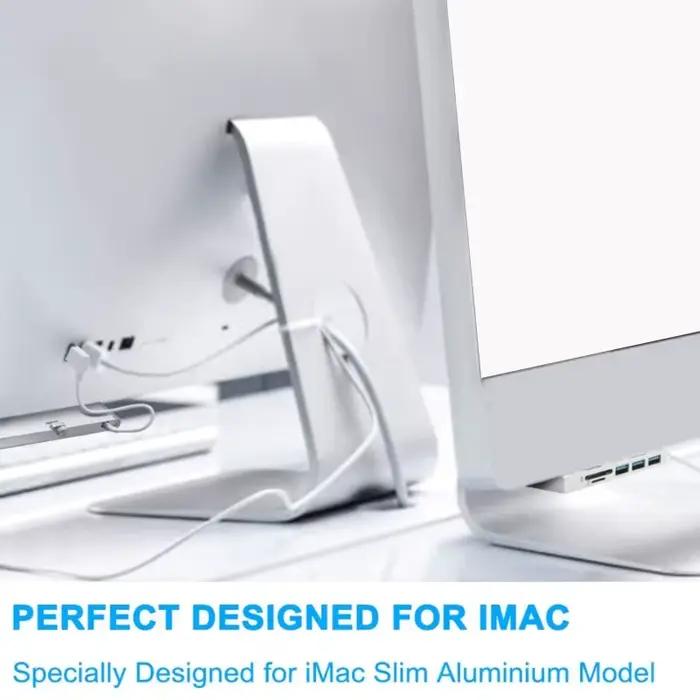 Hub USB 3.0 pour imac, répartiteur adaptateur USB 3 Ports avec lecteur de carte SD/TF