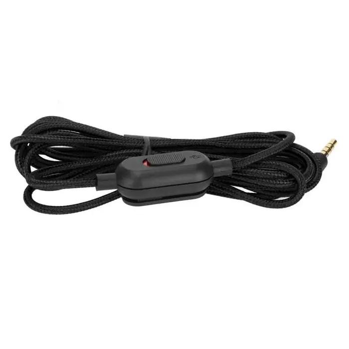 Câble de casque de jeu avec contrôle du Volume et interrupteur muet