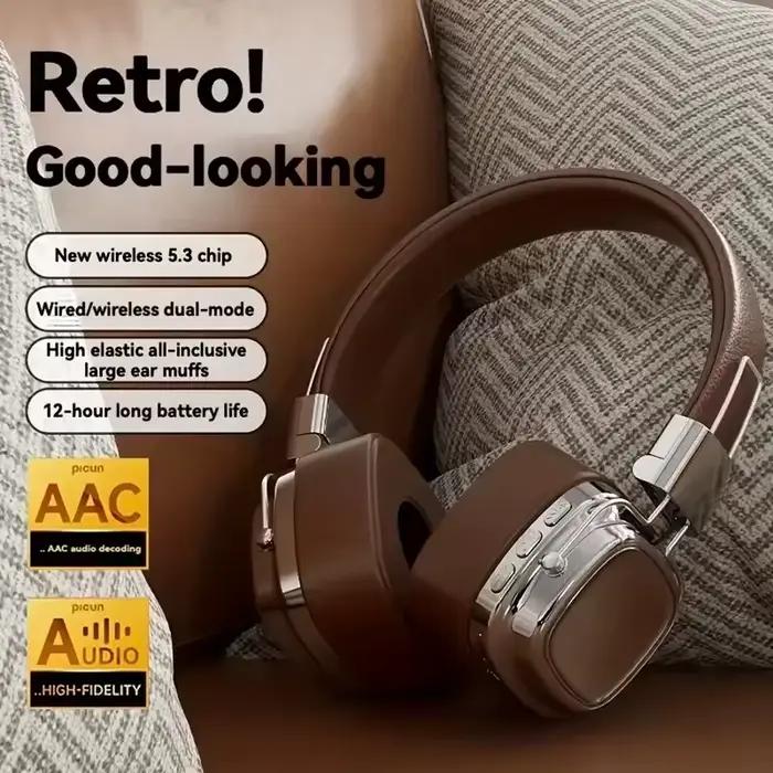 2025 nouveau 5.3 pliable sans fil Bluetooth casques casque Gamer choix rétro