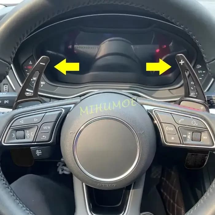 Pour Audi A3 A4 B9 A5 Q2 Q3 Q5 Sportback Q7 Q8 intérieur volant palette manette de vitesse Extension accessoires noir