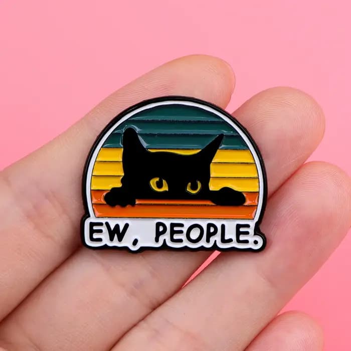 EW, broche en émail pour personnes, Badges de citations sarcastiques amusantes sur broches de sac à dos pour femmes et hommes, épingles à revers, accessoires de Cosplay, jouets cadeau
