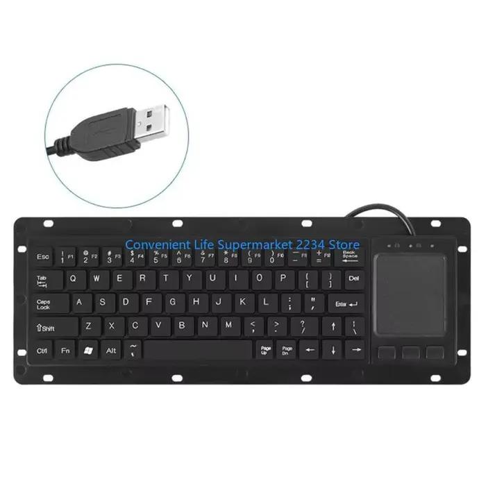 Claviers USB étanches antipoussière dotés pavés tactiles pour une utilisation industrielle améliorée