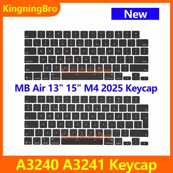 Nouveau ordinateur portable A3240 A3241 Keycaps touches capuchon pour Macbook Air Retina M4 13.6 "15.3" M4 réparation de clavier noir 2025