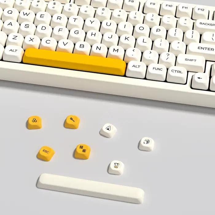KBDiy-Honey Milk KOA Keycaps Set