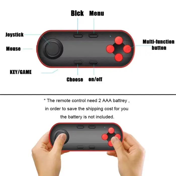 Mocute Bluetooth télécommande 051 contrôleur de téléphone retardateur obturateur manette souris sans fil pour Smartphones