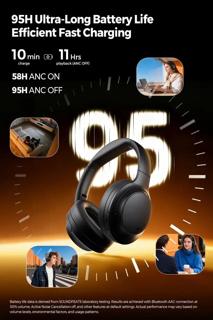 Casque SoundPEATS Cove pro Bluetooth 6.0 -56dB ANC