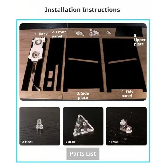 Housse transparente pour console jeu mince avec système refroidissement amélioré 896C