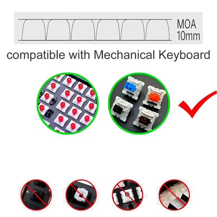 Capuchons de touches PBT personnalisés
